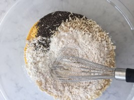 dry grain packed healthy pancake ingredients