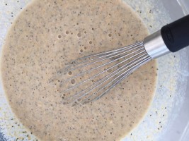 grain packed healthy pancake batter
