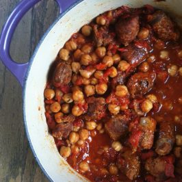 chorizo and chickpea stew