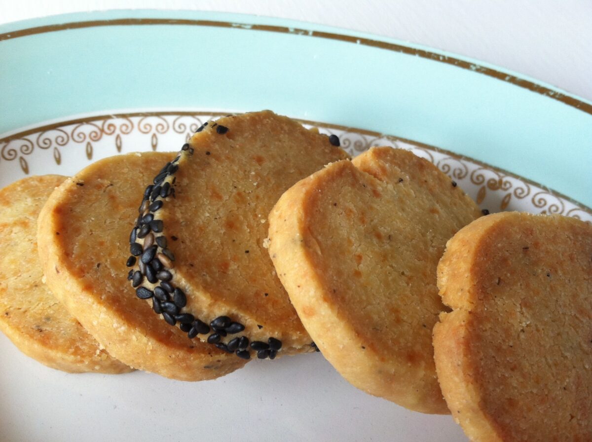 parmesan and poppy seed shortbreads