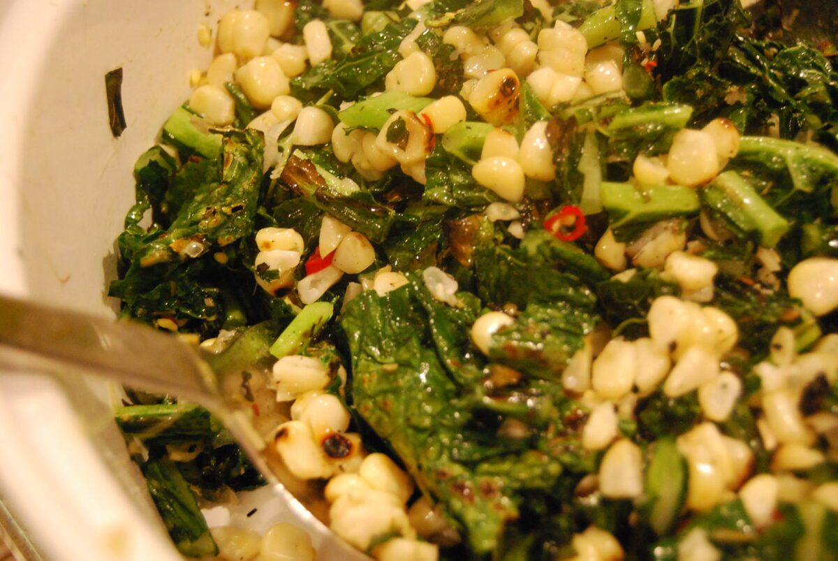 corn and kale salad
