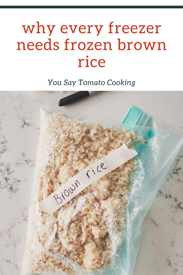 how to freeze brown rice pinterest