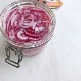 pink pickled onions
