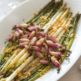 roast radish and asparagus